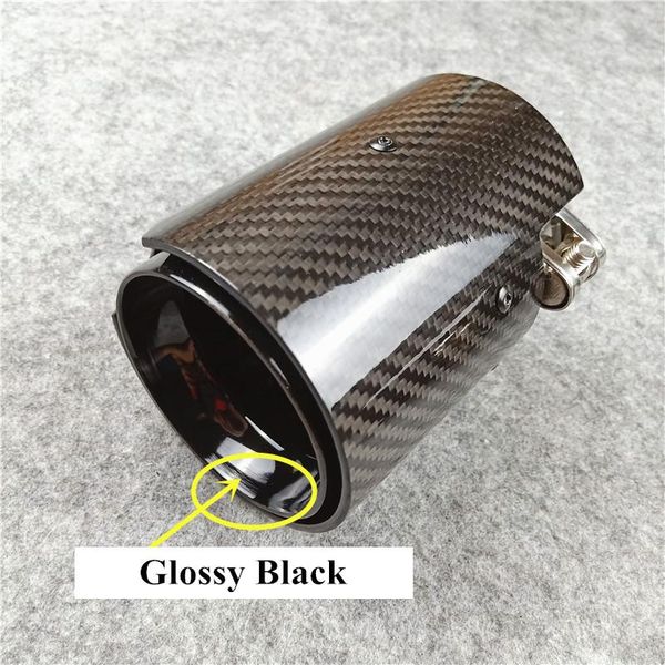 

motorcycle exhaust system one piece glossy black m2 m3 m4 m5 performance carbon tips for f87 f80 f82 f83 f90 muffle nozzles tails