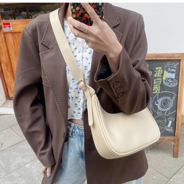 

evening bags retro armpit middle age bag 2021 simple all-match handbag crescent shoulder crossbody dumpling female trend designer