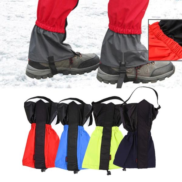 

arm & leg warmers pair hiking gaiters outdoor waterproof walking mountain hunting trekking desert snow legging, Black