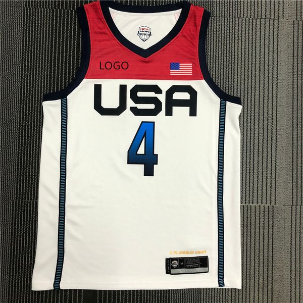 

2021 usa basketball shirt prsed cloth printed all star 2 colors available, Gray