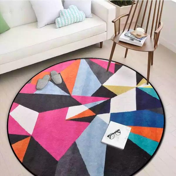 

carpets round spliced for bedroom soft flannel living room area rug aubusson geometric design europe colorful