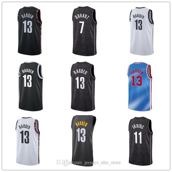 

2021 13 harden basketball jerseys basketball wear training sports training 11 irving award edition 7 durant dropshipping accepted local, Black;red