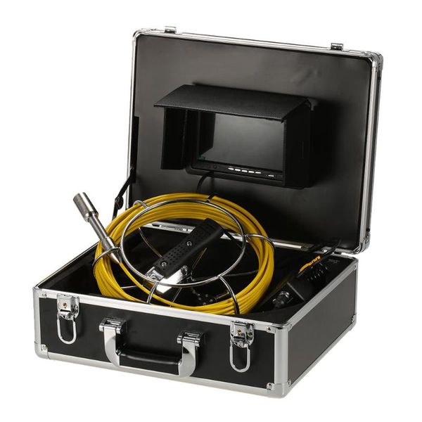 

cameras 20m fiberglass cable sewer waterproof camera 7" lcd drain pipe pipeline inspection system with 23mm head