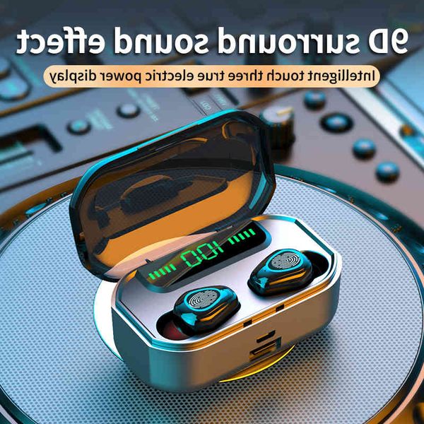 

TWS Bluetooth 5,0 Headphones Fingerprint Touch Headphones HIFI 9D Stereo LED Power Display Sport Waterproof Headphones wholesale