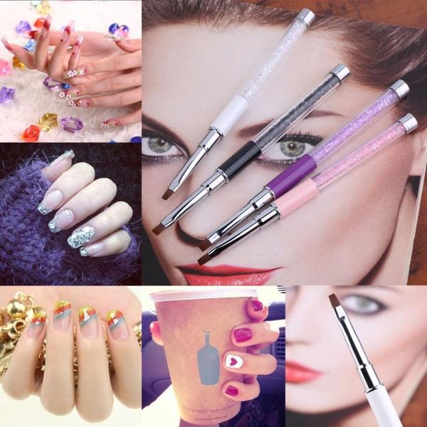 

nail art kits arrival 1pc care tools crystal gel pen brush handle tool beauty easy