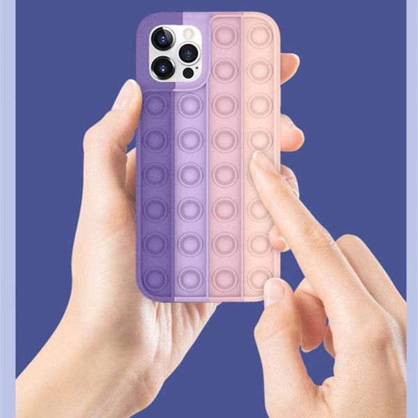 

10 colors silicone anti-drop cell phone cases cover for iphone 12 mini 11 pro max x xs xr 7 8 6s plus samsung galaxy s20ultra s21ultra