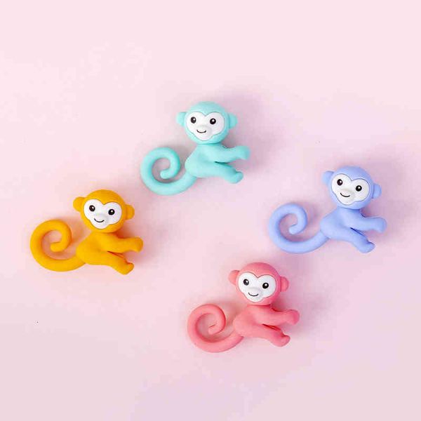 

6511 creative cartoon tail monkey eraser rubber student stationery