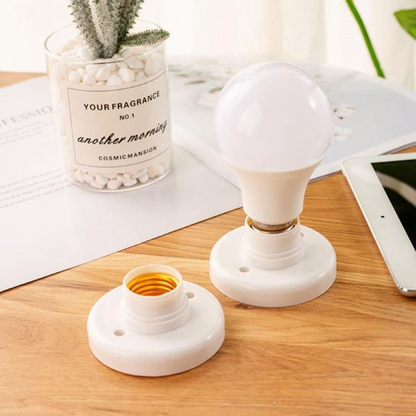 

lamp holders & bases round e27 led screw base bulb holder converter light socket adapter energy saving