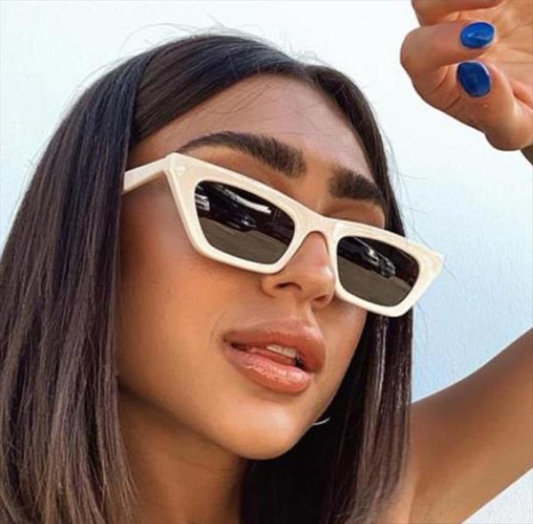 

brand small retro rectangle sunglass ladies men casual traveling square eyewear women fashion designer sunglassescol, White;black