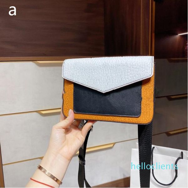 

2021 luxury designer women totes two-tone cover flap knitting fashion cross body handbag letter crochet printed classic shoulder bags
