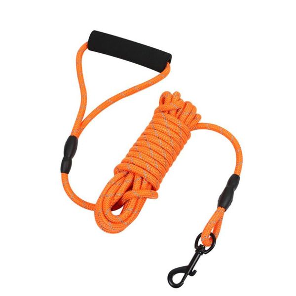 

dog collars & leashes luminous type floatable nylon pet leash with padded handle sealed bag training belt supply metal hook