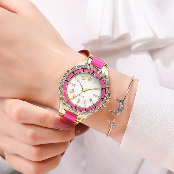 

ladies watch fashion casual small quartz exquisite european style beauty leisure bracelet suit wristwatches, Slivery;brown