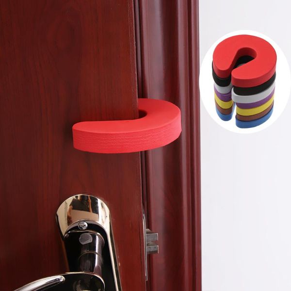 

door catches & closers 4/5pcs baby kids safety guard finger protector ser soft foam c shape security cabinet locks kitchen bedroom clip