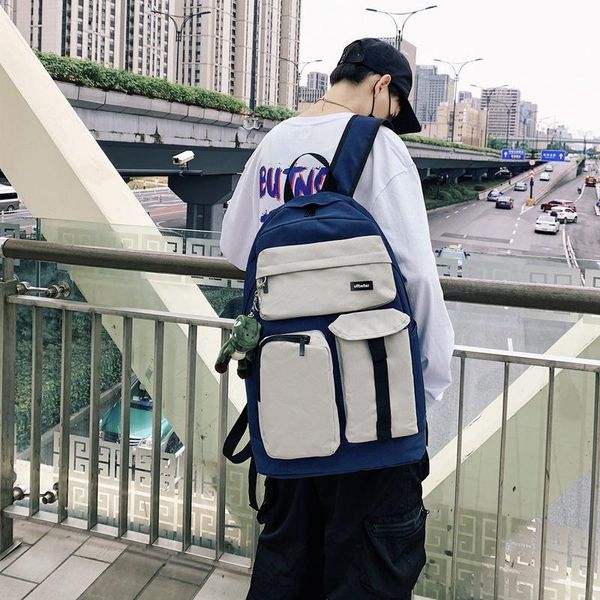 

backpack 2021 summer junior high school student bag male college campus cool