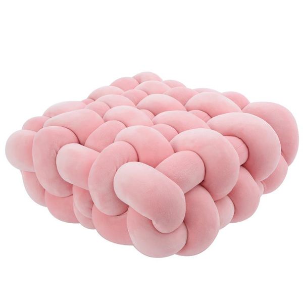 

cushion/decorative pillow sofa cushion indoor mat seat living room solid color square hand woven winter gift decoration