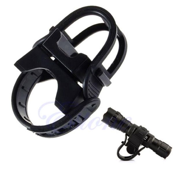 

bike lights 360 degree cycling bicycle mount holder black for led torch clip
