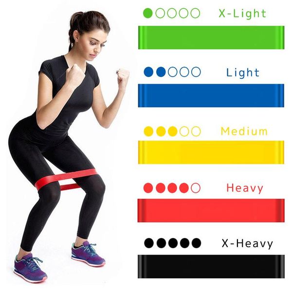 

resistance bands yoga rubber fitness elastic 0.3mm-1.1mm training gum pilates sport crossfit workout equipment