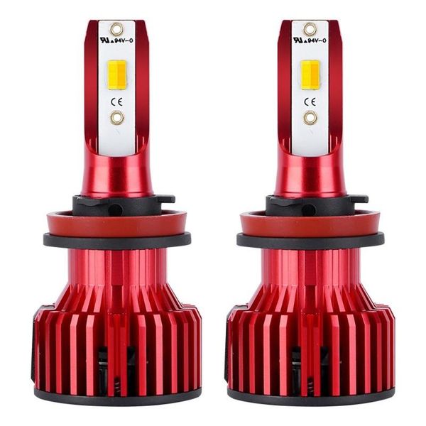 

car headlights intelligent three color led headlamp s6 high brightness and low beam integrated fog bulb h7h4h11