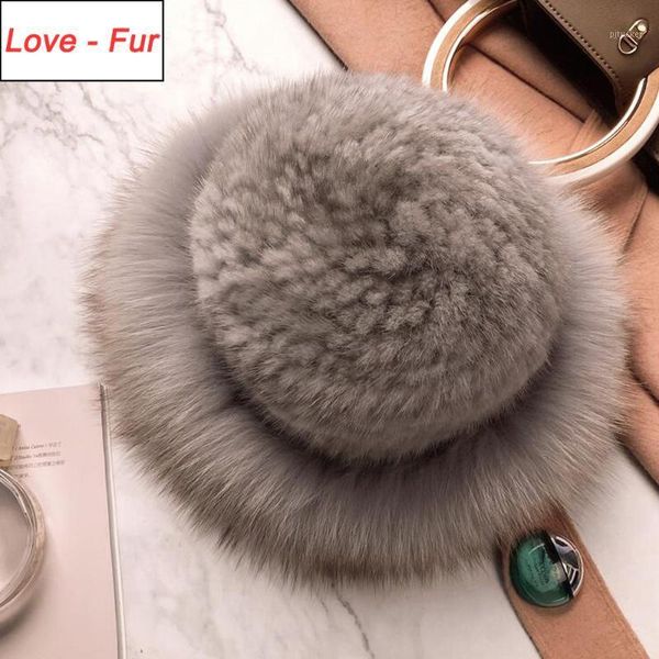 

beanie/skull caps 2021 style winter warm knit real fur hats women beanies solid cap party fashion hat skullies1, Blue;gray