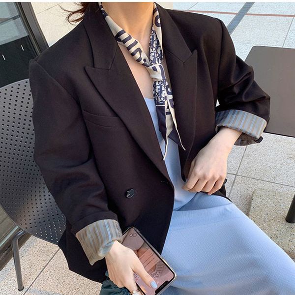 

2021 new autumn womens trench coat korean style elegant fashion ladies jacket coats mid-length loose female causal windbreaker suit gipz, Tan;black