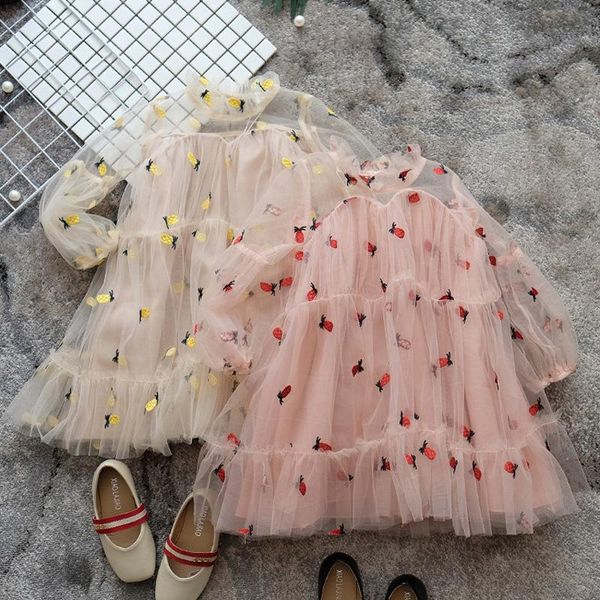 

girl's dresses princess baby girl summer dress fashion puff sleeve lovely mesh toddler vestido infant kids party wedding, Red;yellow