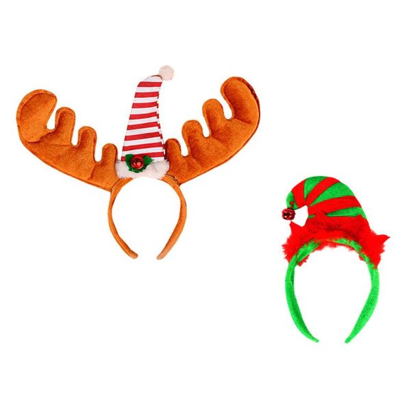 

christmas decorations 2pcs themed kids headdress decor festival hair hoop for party
