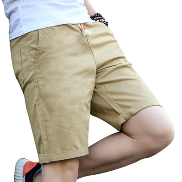 

2021 summer casual shorts men cotton fashion style men shorts bermuda beach 7colors plus size m-5xl short for male, White;black