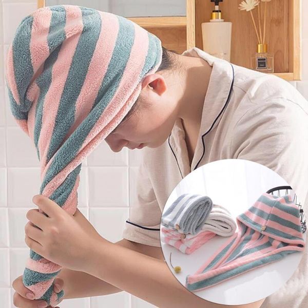 

towel hair wrap shower head multi-color bathing quick drying dry hat spa