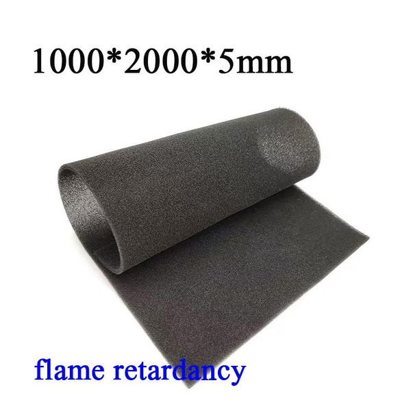 

flame retardant 1000*2000*3/5/10mm cabinet computer mesh sponge pc case fan cooler black dust filter case dustproof cover chassi