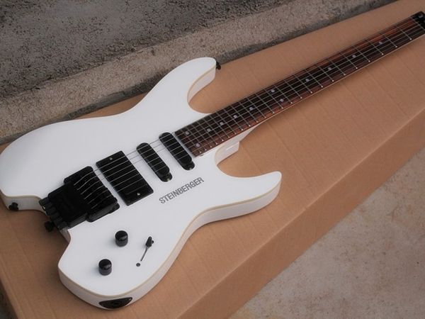 

headless electric guitar white only dual pickups can be changed active pickups