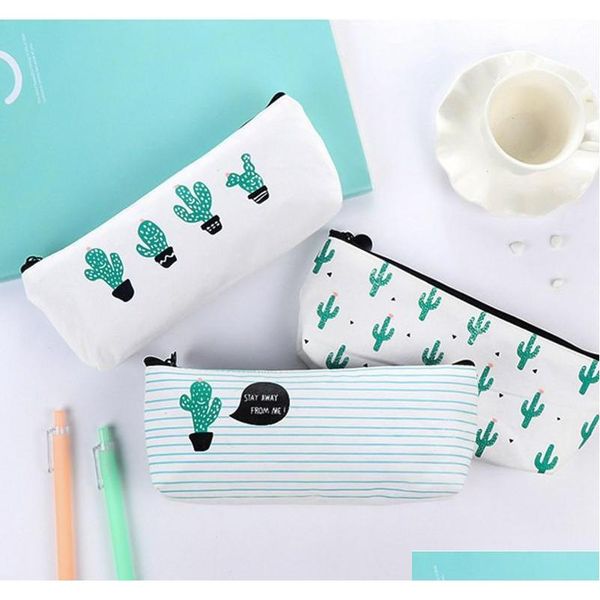 Novità Astuccio per matite Cactus School Forniture scolastiche Kawaii Cancelleria Matite Box Pen Bag jllmUX ffshop2001