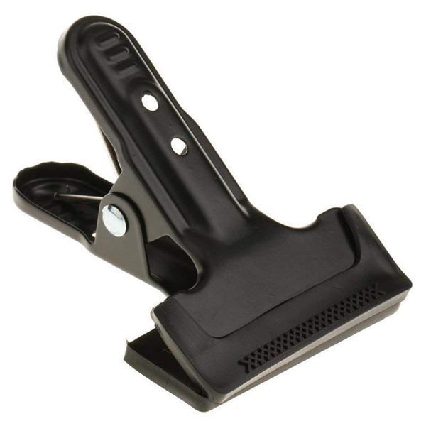 

3x heavy duty spring clamps p background cloth paper sn clips metal body with rubber protective sleeve