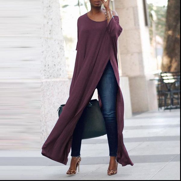 

s 5xl autumn elegant women off shoulder 3 4 sleeve solid long shirt vestido ladies work ol blouse party high split blusas, White