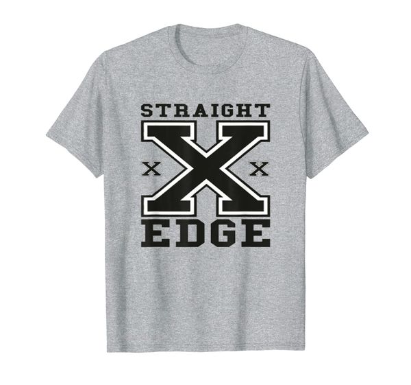 

straight edge xxx t-shirt distressed style , tees, White;black