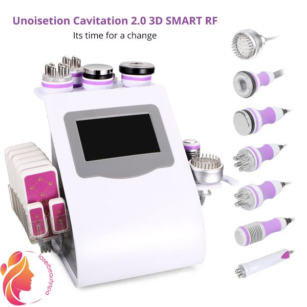 

unoisetion 9 in 1 ultrasonic cavitation body shaping machine rf skin rejuvenation bipolar vacuum radio frequency fat burning 8 laser pads sp