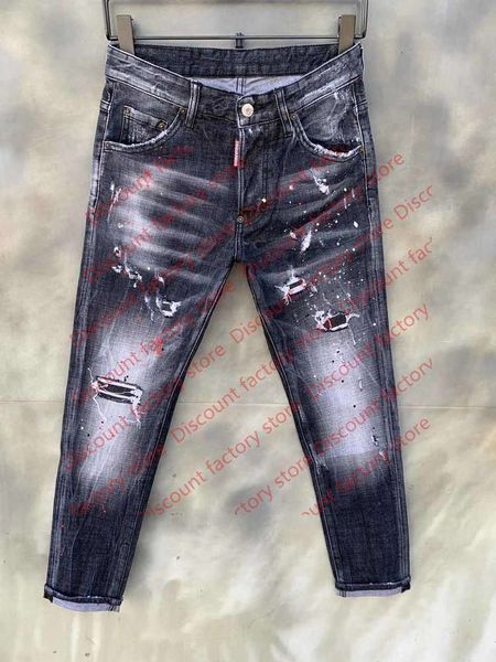 

herren-jeans klassische hip hop hosen stylist jeans distressed ripped biker jean slim fit motorrad-denim-jeans, Blue