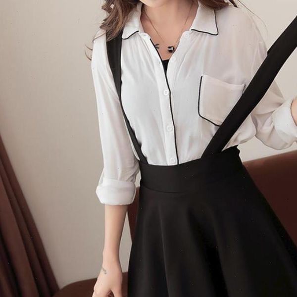

black suspender skirt women high waist a line pleated skirts casual summer mini lolita skater skirt two shoulder strap
