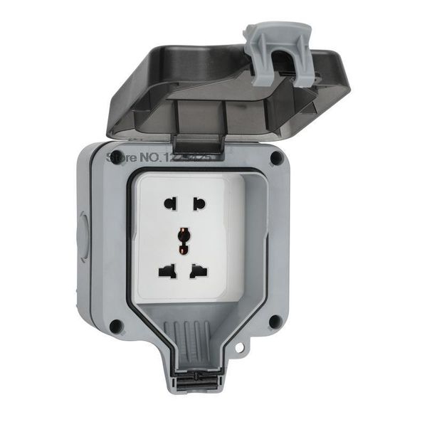 

smart home control waterproof outdoor ip66 multi-function socket five hole 10 a rainproof platooninsert charging strip industry