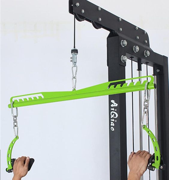 

accessories fitness pulley cable attachments pull back muscle bodybuilding equipment lat down bar biceps triceps blaster rowing handle