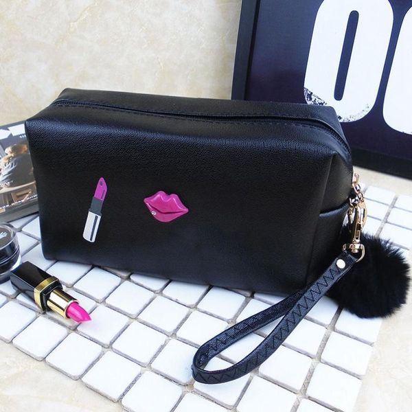 

cosmetic bags & cases women female travel portable pu case bright color bag woman multifunction makeup totte