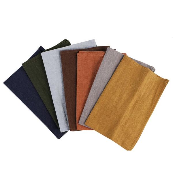 

30x45cm linen table napkin, durable reusable towel, for wedding l restaurant banquet home kitchen table decoration,8pcs