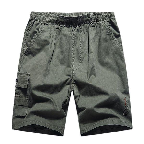 

men's cargo shorts 2021 army camouflage tactical joggers men cotton loose work casual short pants plus size 2151, White;black