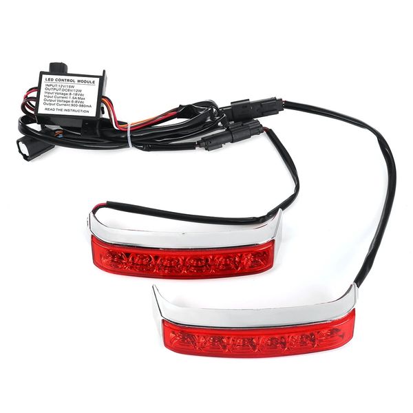 

motorcycle led saddlebag running brake turn light run brake lamp modified side box lights