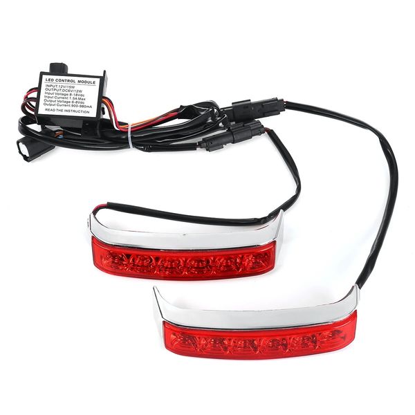 Motorrad LED Satteltasche Lauf Brems Blinker Lauf Brems Lampe Modifizierte Seite Box Lichter