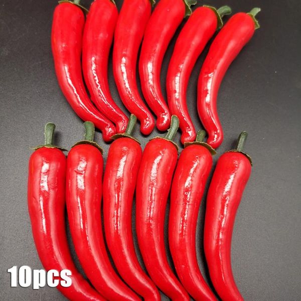 

model fake chillies pvc peppers props restaurants vegetables 10x 3 colors