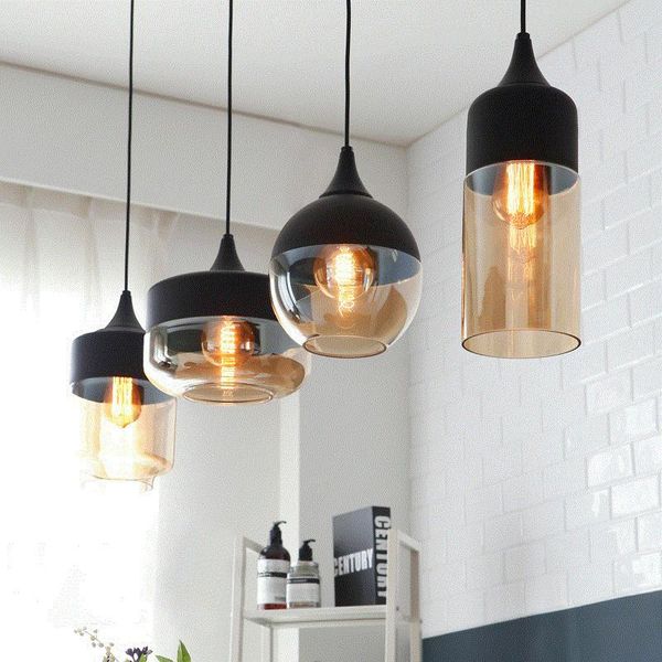 

pendant lamps modern light black/white retro droplight bar cafe bedroom restaurant american country style hanging lamp