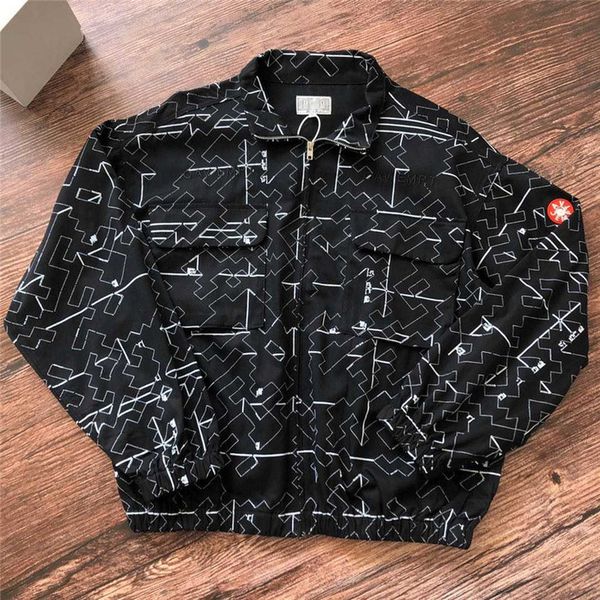 

2021 new cavempt c.e noise 7 zip jacket ce men women streetwear cav empt jackets clothes 4ys2, Black;brown