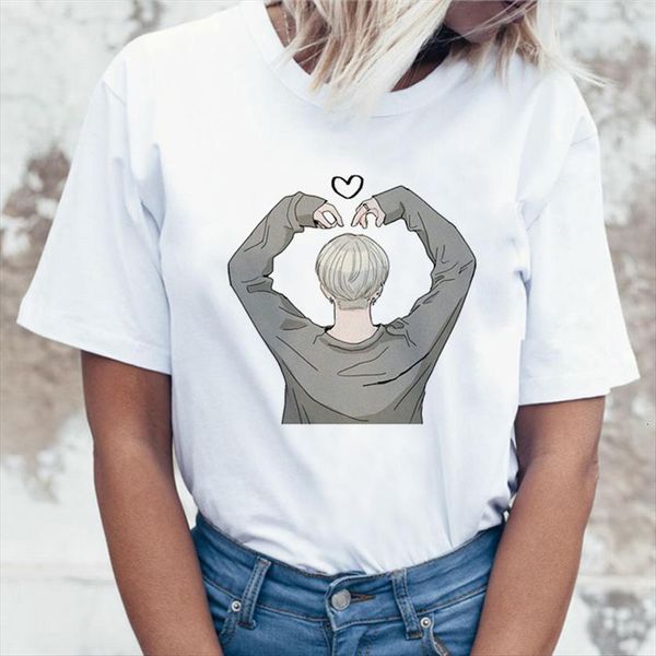 

jungkook kpop suga j hope womens t shirt ms. jin jimin v k korean printed female pop, White