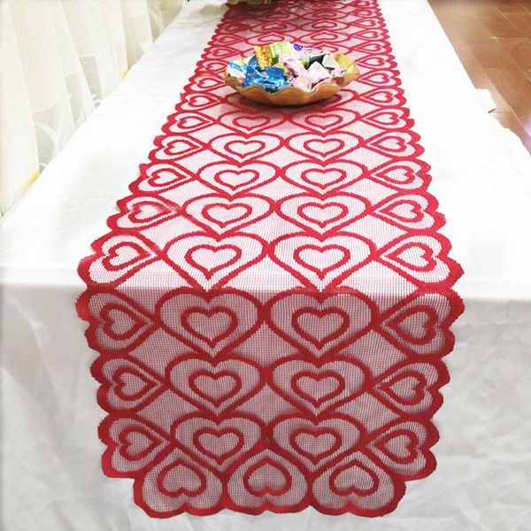 

table cloth halloween xmas heart tablecloth runner wedding party dinner banquet home decoration red decor