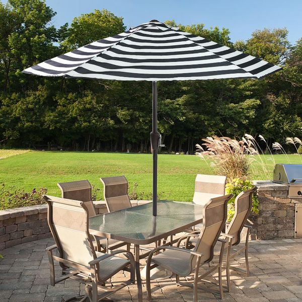 

shade 7.5ft patio umbrella outdoor table market sunshade garden with push button tilt and crank